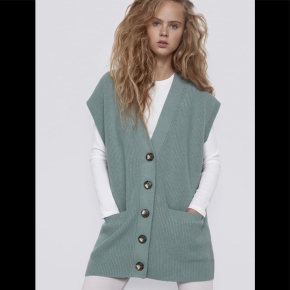 Zara Sweaters Sold Knitwear Vest Poshmark